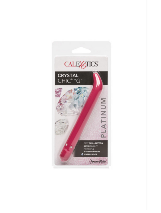 CalExotics Platinum Crystal Chic G-Spot Vibrator – Waterproof Non-Phallic Design | PurpleNight.ca