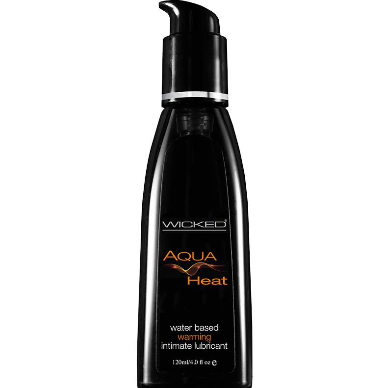 Wicked Aqua Heat Warming Sensation Lube 4 oz*2 Pack