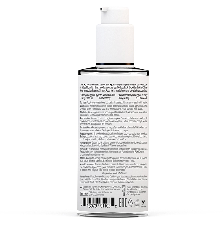Wicked Simply Aqua Lube 2 oz