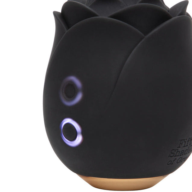 Fifty Shades Black Rose Clitoral Suction Stimulator 2.0