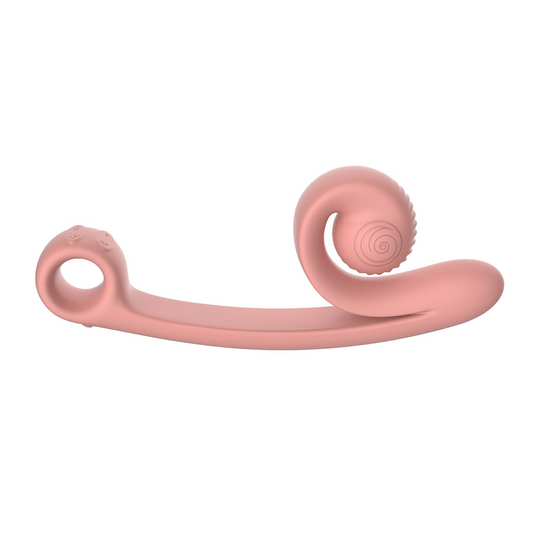 SVibe Snail CURVE Dual-Stimulation Vibrator - Peachy Pink