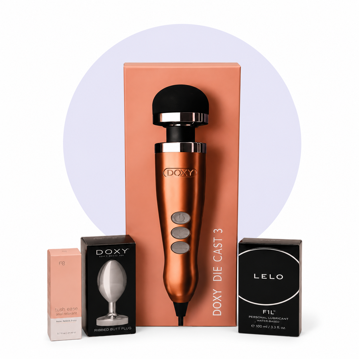 Doxy Die Cast 3 + Anal Essentials Value Bundle