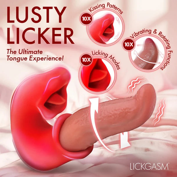 Lickgasm Lusty Licker Clitoral Kissing & Rotating Tongue Vibrator