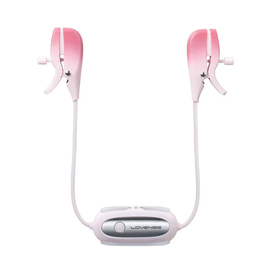 Lovense Gemini app-controlled vibrating nipple clamps made from body-safe silicone and ABS