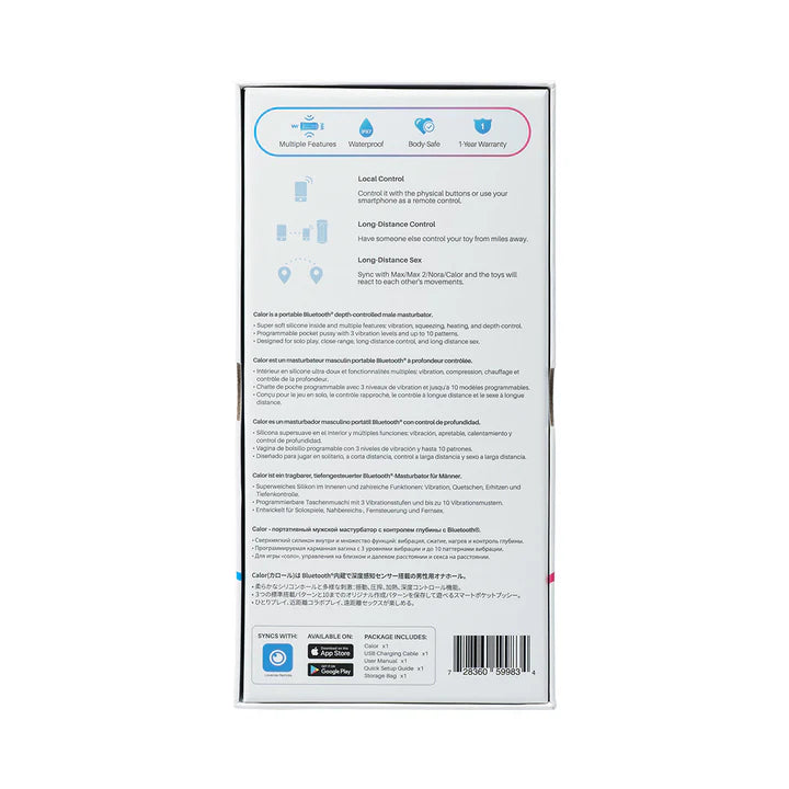 Lovense Calor Bluetooth Depth-Controlled Male Masturbator