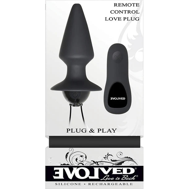 Evolved Plug & Play With Remote Butt Plug