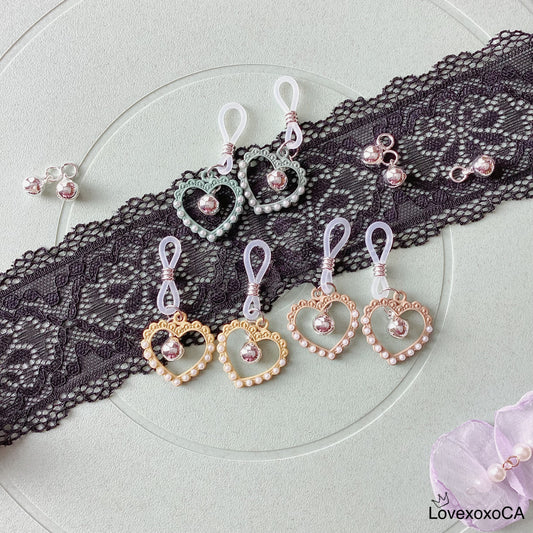 Heart with Bell Nipple Rings