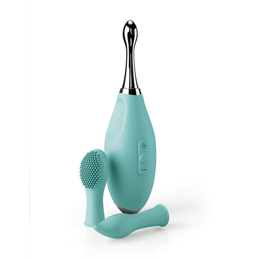 JimmyJane Focus Pro Sonic Massager – Black Silicone and Stainless Steel