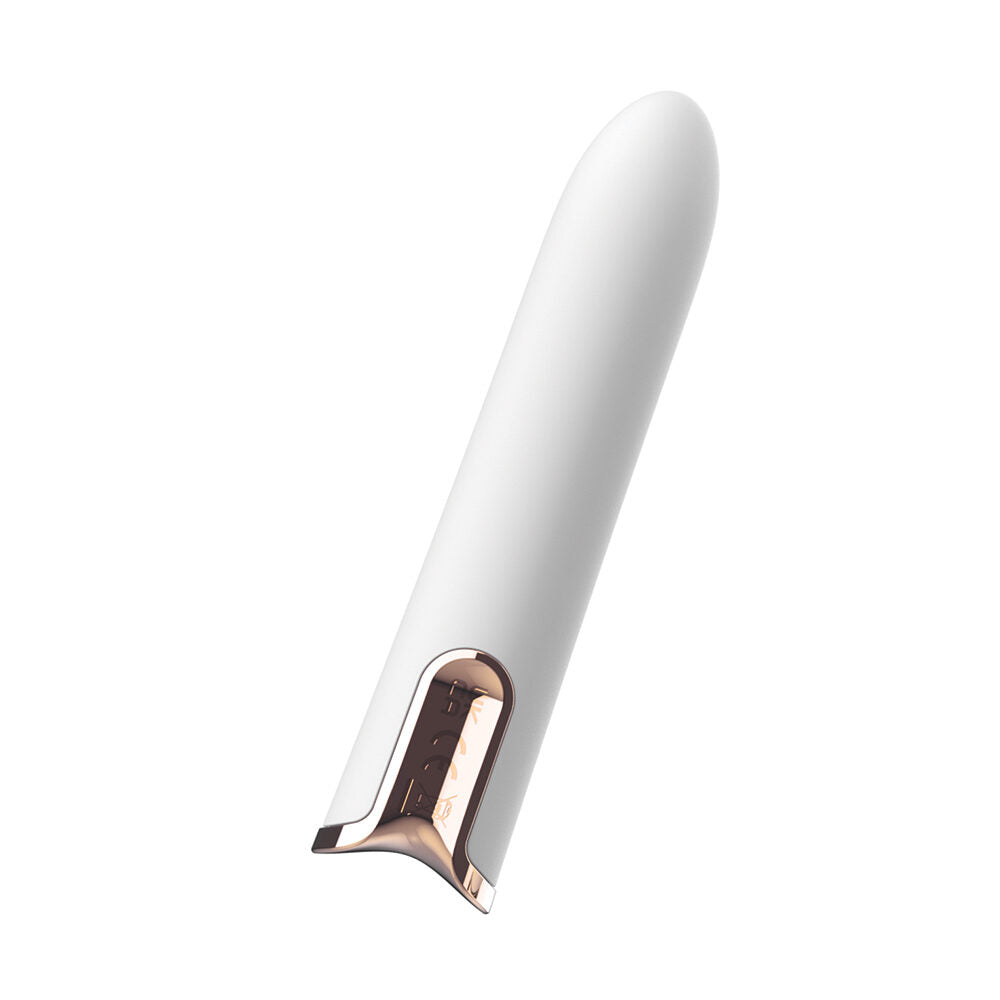 NassToys Gold Glam Bullet compact rechargeable silicone vibrator