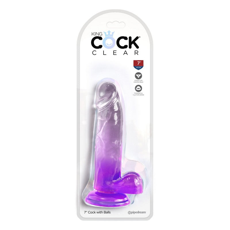 King Cock 7” with Balls – Clear Edition