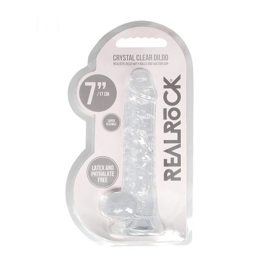 Shots RealRock 7″ Realistic Dildo with Balls