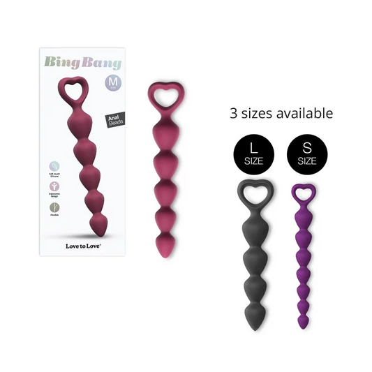 Love To Love Bing Bang Anal Plug Medium - PLUM STAR