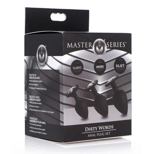 MS Dirty Words Anal Plug Set