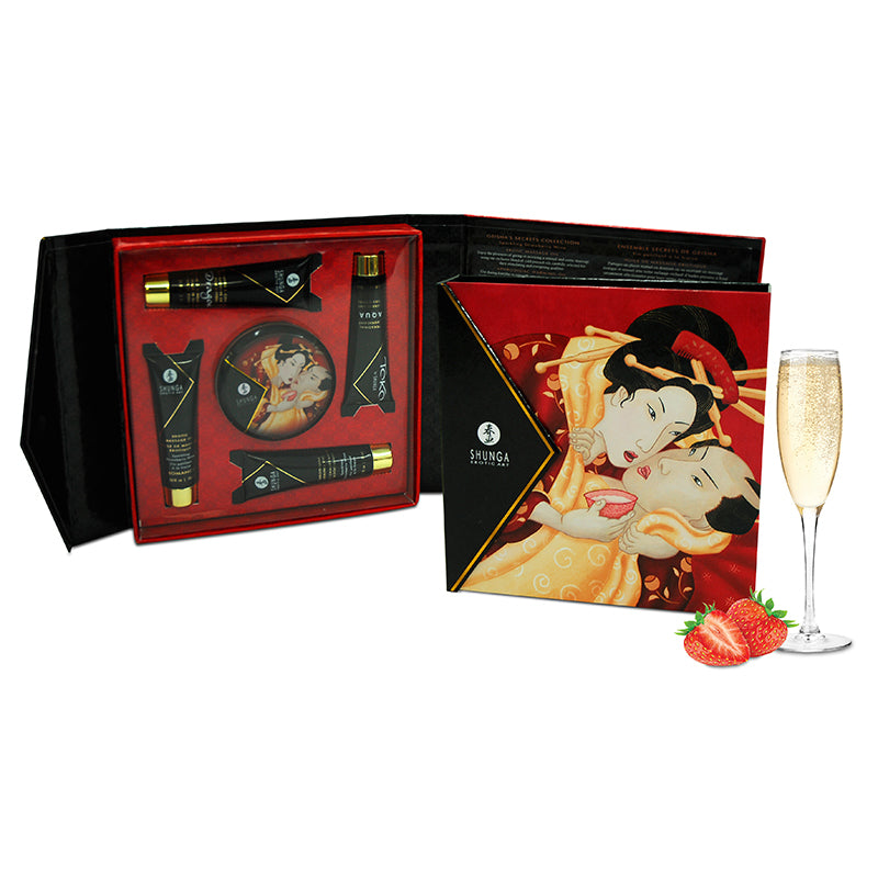 Shunga Geisha’s Secrets Kit – Sparkling Strawberry Wine