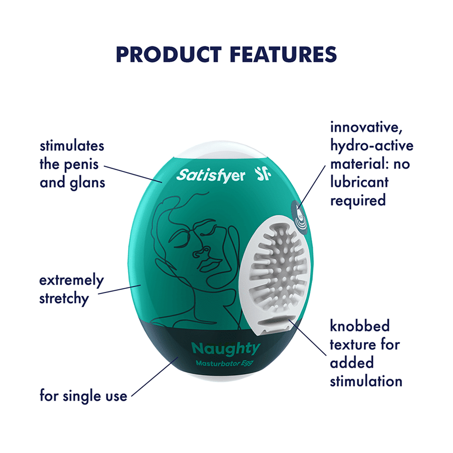Satisfyer Masturbator Egg 3er Set (Naughty) - Dark Green * 2 Pack