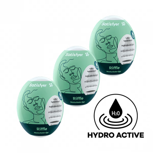 Satisfyer Masturbator Egg 3er Set (Riffle) - Light Green*2 Pack