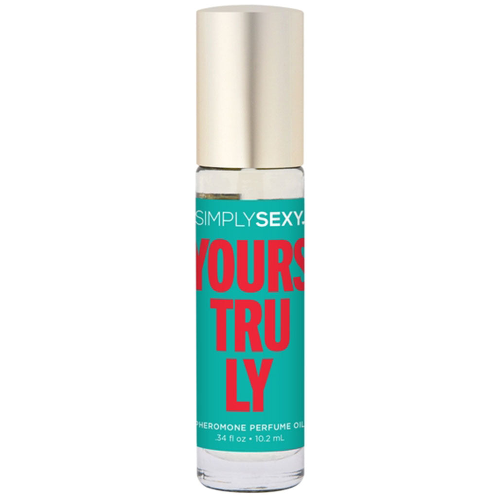Simply Sexy Yours Truly Pheromone Perfume Oil roll-on bottle