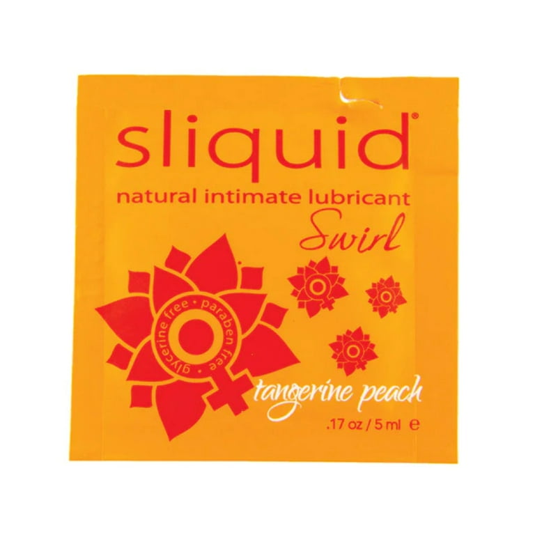 Sliquid Naturals Swirl Pillows – Tangerine Peach – 0.17 oz - 20 Packs
