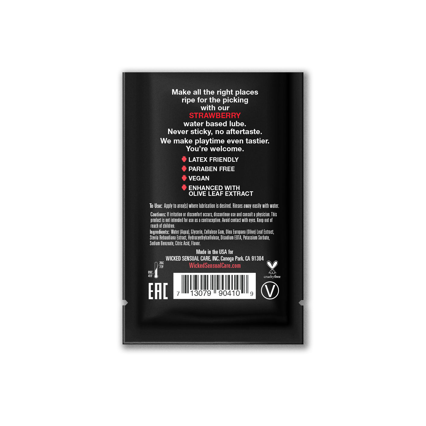 Wicked Aqua Strawberry – 3ml Sachet - 20 Packs