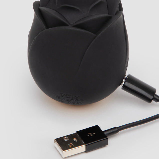 Fifty Shades Black Rose Clitoral Suction Stimulator 2.0