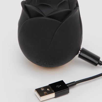 Fifty Shades Black Rose Clitoral Suction Stimulator 2.0