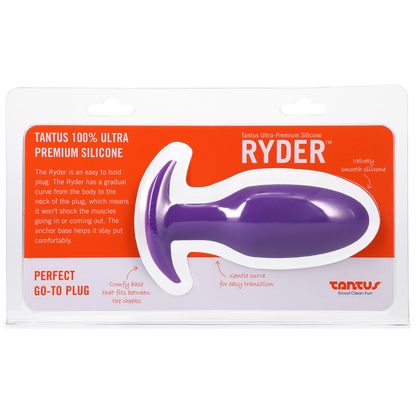Tantus Ryder Silicone Butt Plug – Smooth tapered design with anchor base for comfortable anal wear

