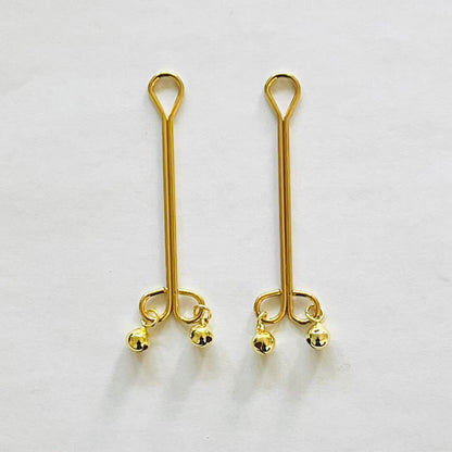 Minimalist Gold Nipple Clamps - Elegant Stainless Steel Pressure
