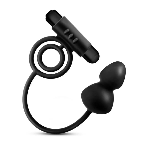 Anal Adventures - Anal Plug with Vibrating C-Ring