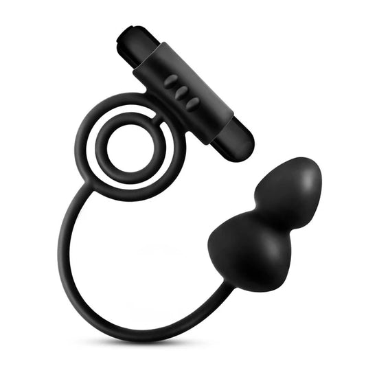 Anal Adventures - Anal Plug with Vibrating C-Ring