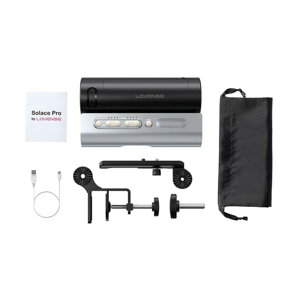 Lovense Solace Pro app-controlled automatic thrusting stroker with adjustable mount and textured sleeve