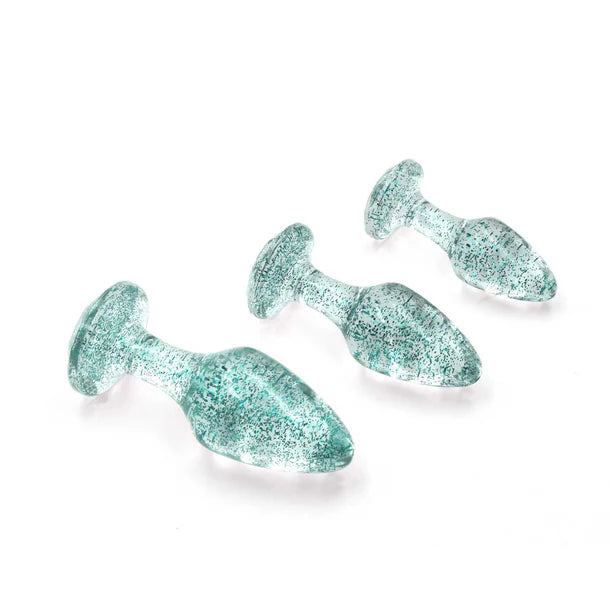Adam & Eve Glitter Gem Butt Plug Set