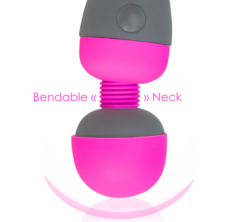 Pink and black PalmPower massager with long power cord