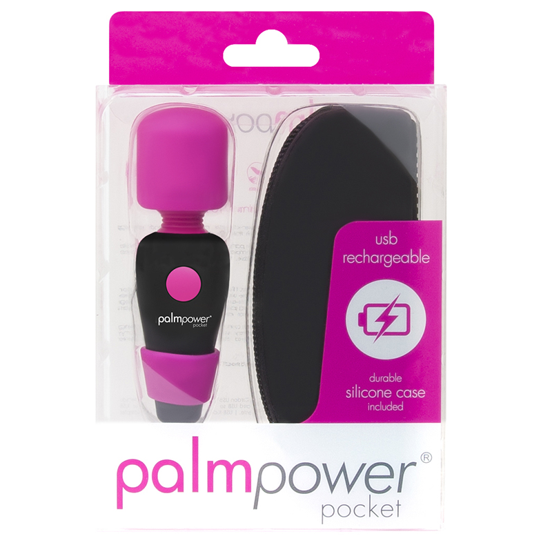 BMS Palm Power Pocket Massager Pink – mini USB rechargeable wand