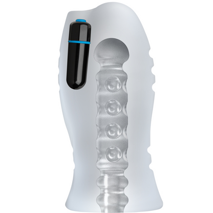 Doc Johnson OptiMALE Vibrating Stroker Massage Beads Frost