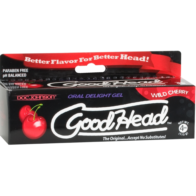 Doc Johnson Good Head Gel Cherry oral sex flavor enhancer