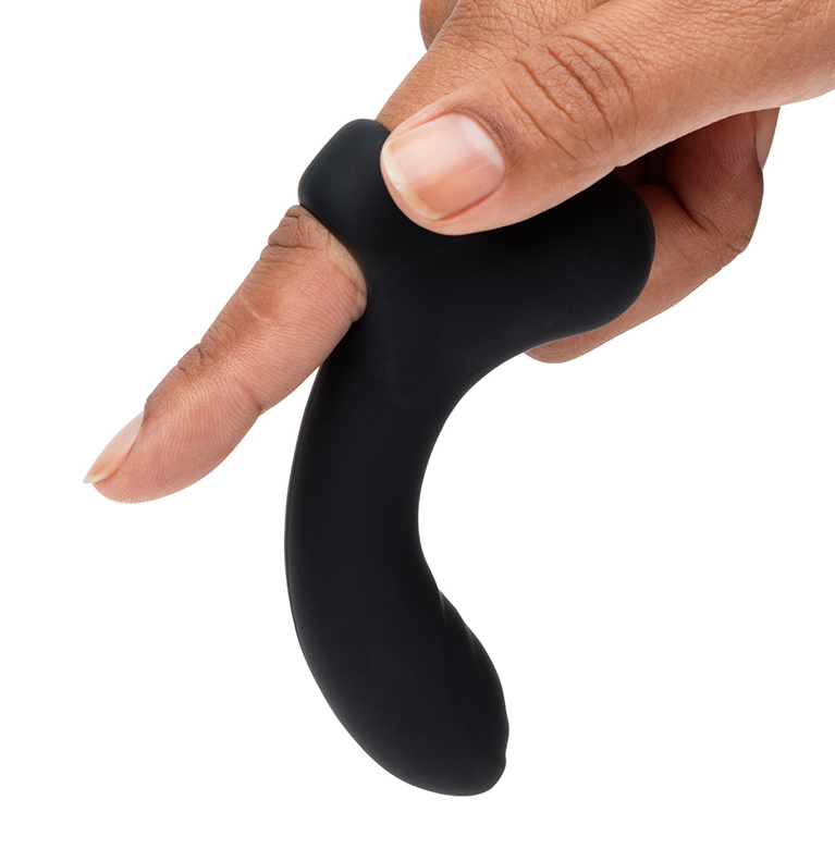 Fifty Shades Sensations Finger G-Spot Vibrator – Curved Dual Stimulation Silicone Toy


