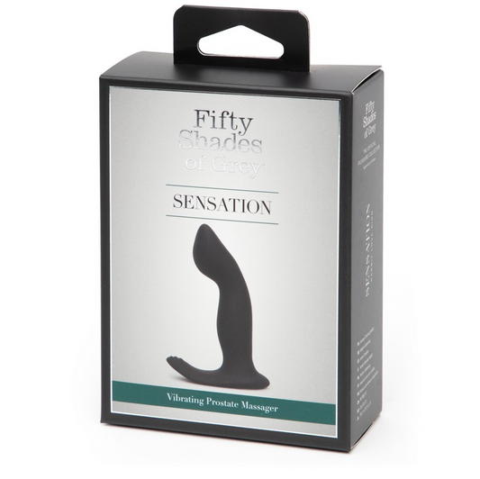 Fifty Shades Sensation Rechargeable P-Spot Vibrator – Curved Prostate Toy with Textured Base
