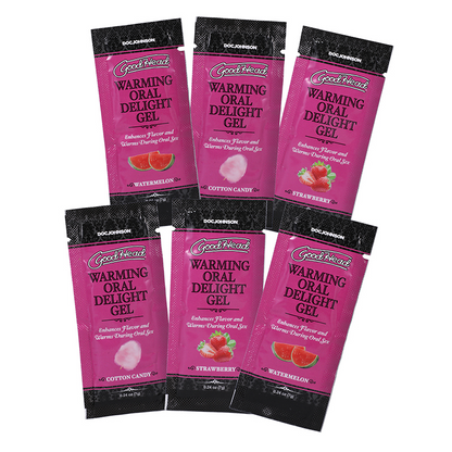 Doc Johnson GoodHead Warming Oral Deleight Gel 6 Pack