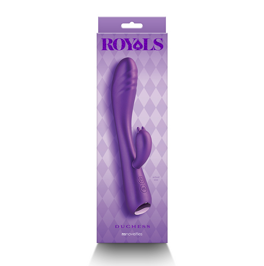 NS Novelties Royals Duchess – Metallic Purple Plush Silicone Luxury Vibrator