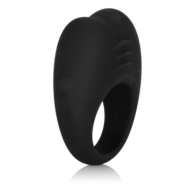 California Exotics Silicone Rechargeable Cock Ring in soft stretchy silicone with control button and USB charging design