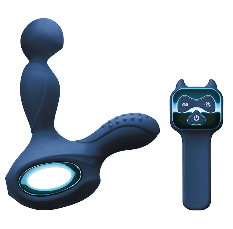 NS Novelties Black Silicone P-Spot Toy