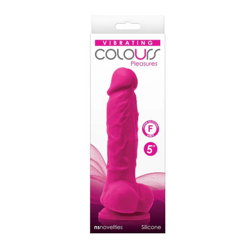 NS Novelties Colours 5″ Vibrating Dildo – Realistic Silicone