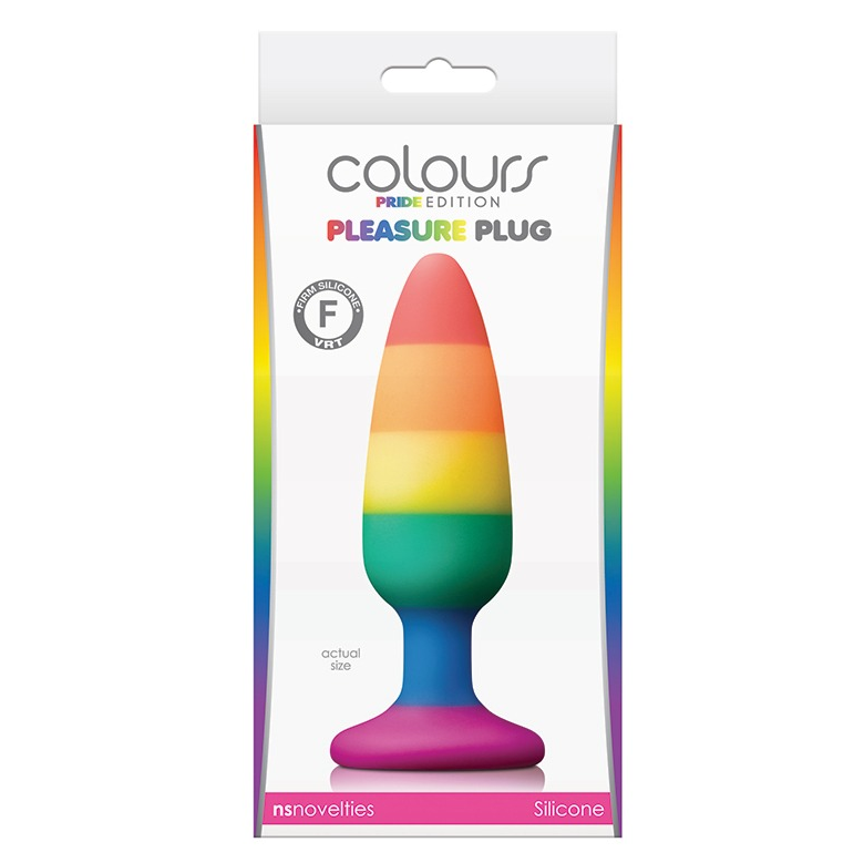 NS Novelties Colours Pride Edition Pleasure Plug – Rainbow Silicone Butt Plug