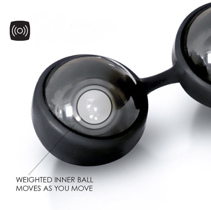 Lelo Luna Beads Noir luxury kegel exerciser in black