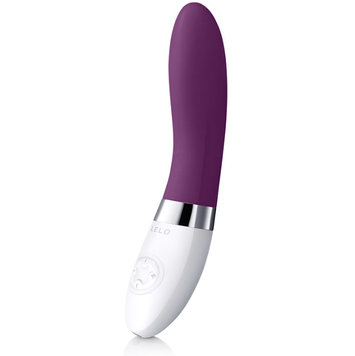 LELO LIV 2 curved vibrator in purple – luxury silicone G-spot and clitoral vibrator