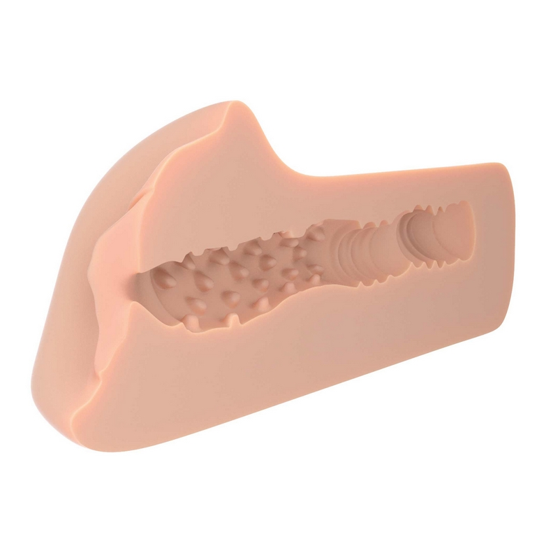 Dream Stroker intricate textured tunnel interior with ridges and chambers
