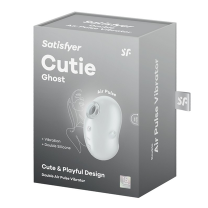 Satisfyer Cutie Ghost – Dual Motor Air Pulse & Vibration Clitoral Stimulator