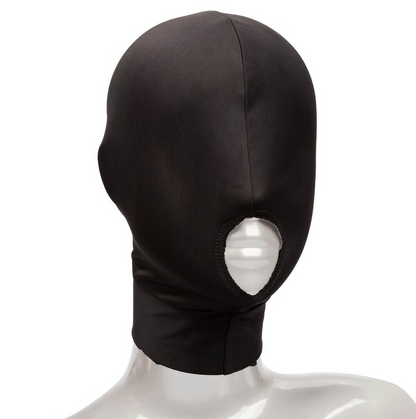 CalExotics sensory deprivation hood stretchy fit comfortable breathable open mouth design
