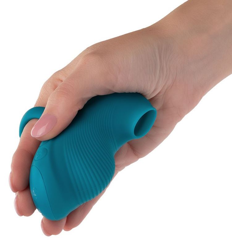 Envy handheld suction massager with silicone body