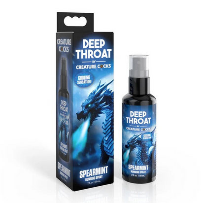 Creature Cocks throat numbing spray spearmint 2oz deep throat oral play gag reflex reducer
